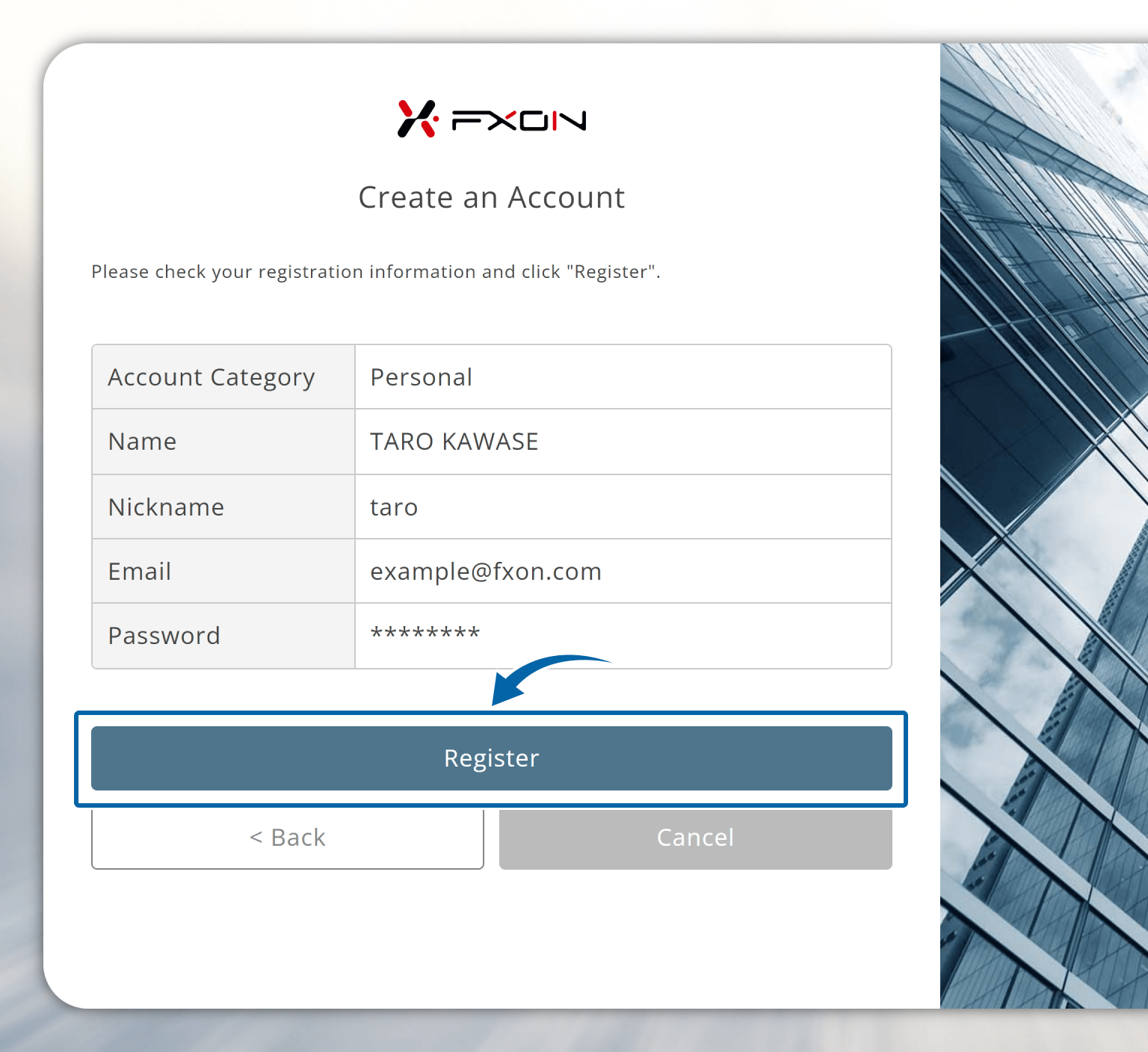  Input basic registration information (iii)