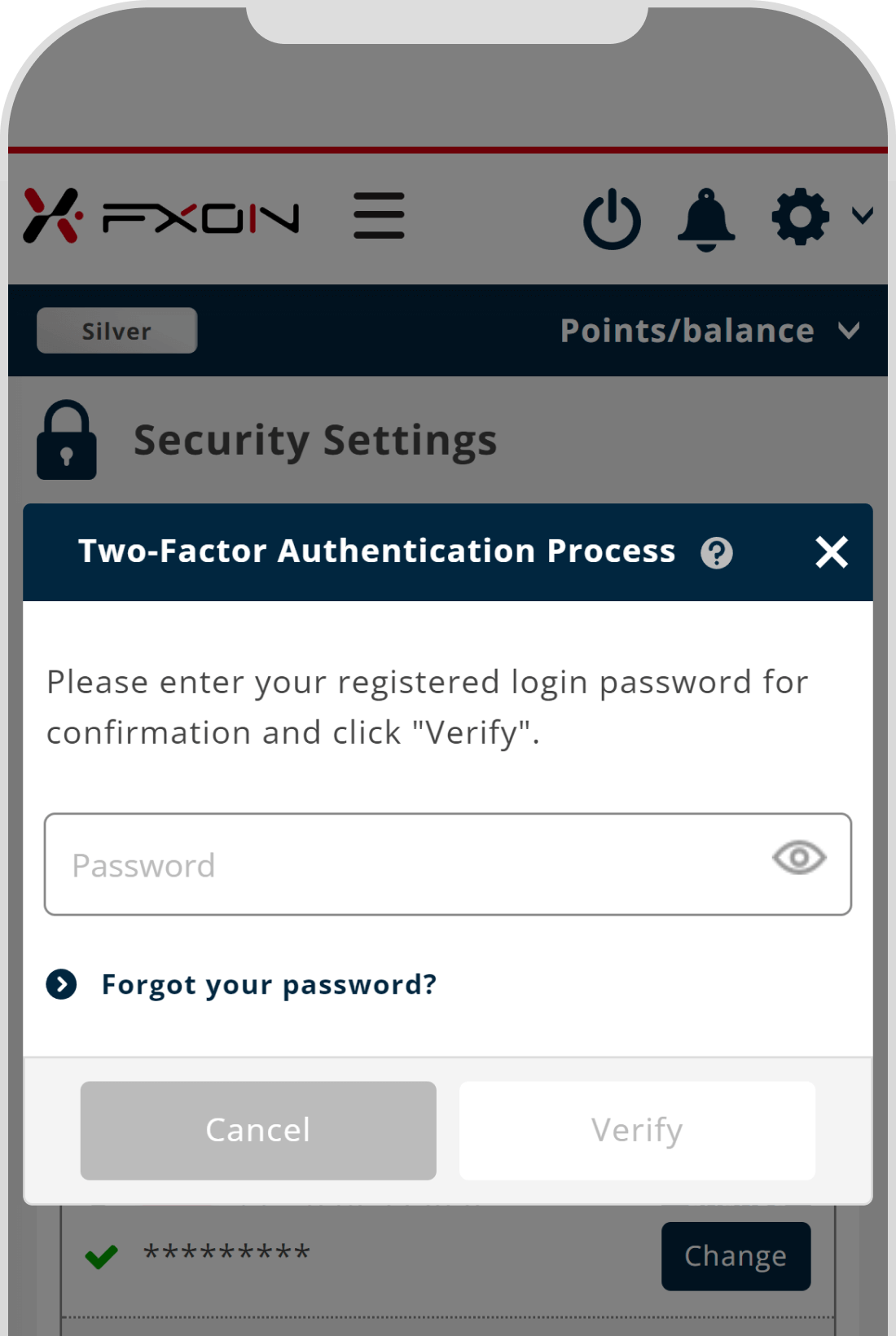 Two-step authentication