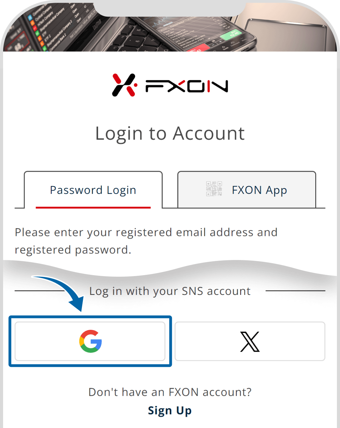 5. Login with Google account