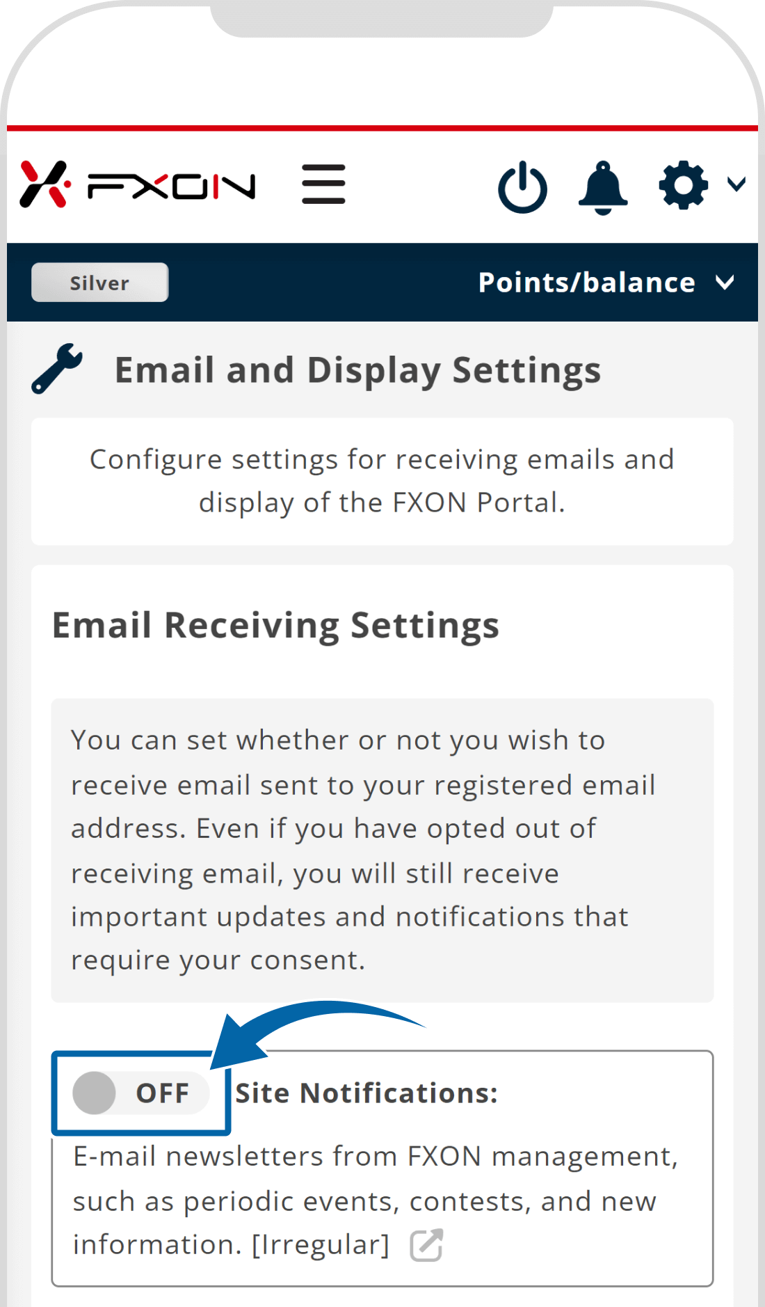 2. Change the Email Receiving Settings