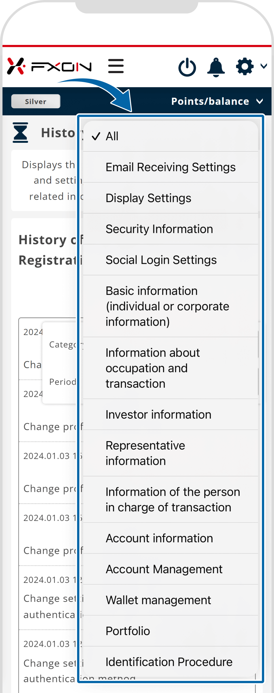 Filter data