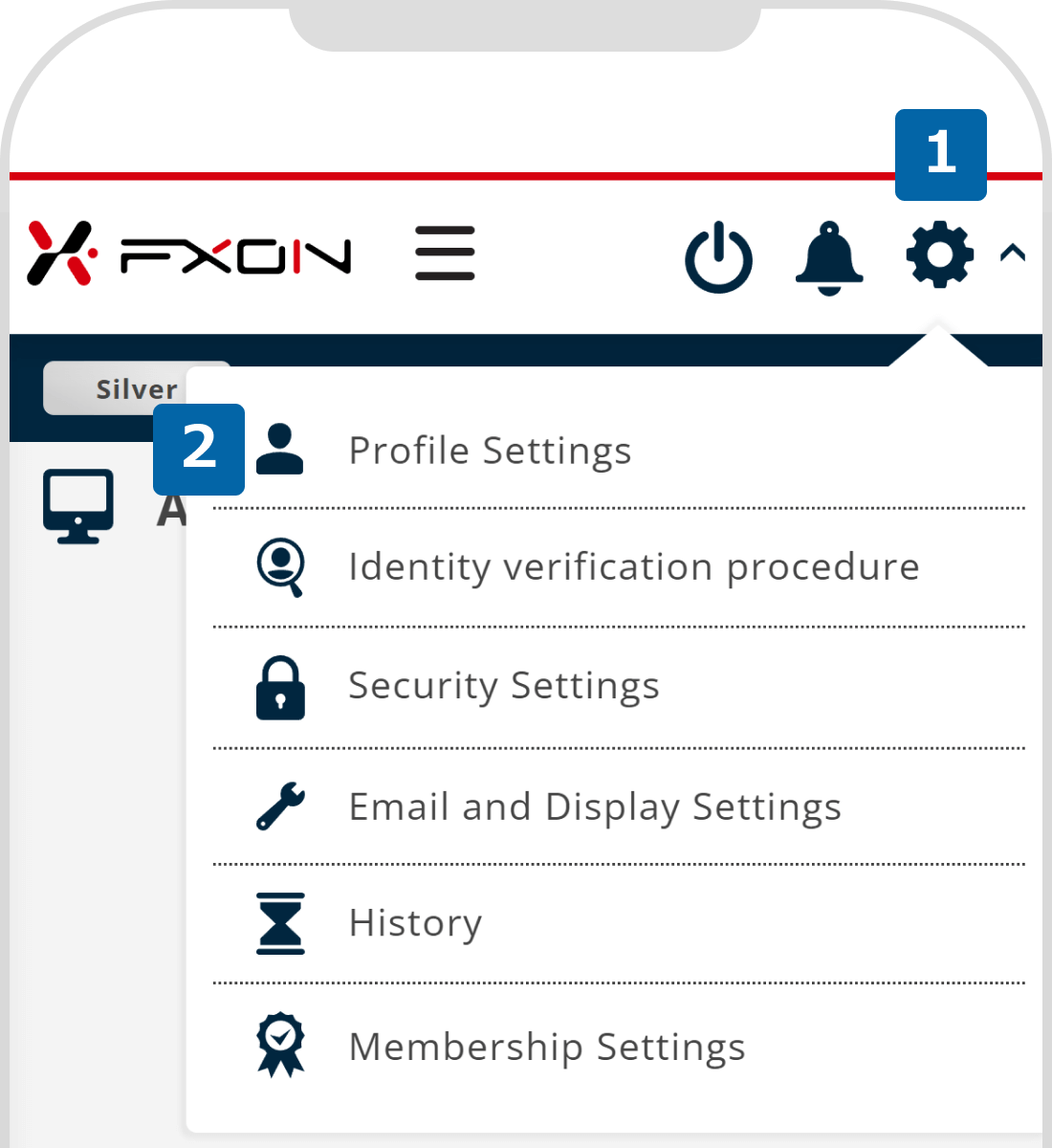 1. Go to profile settings page