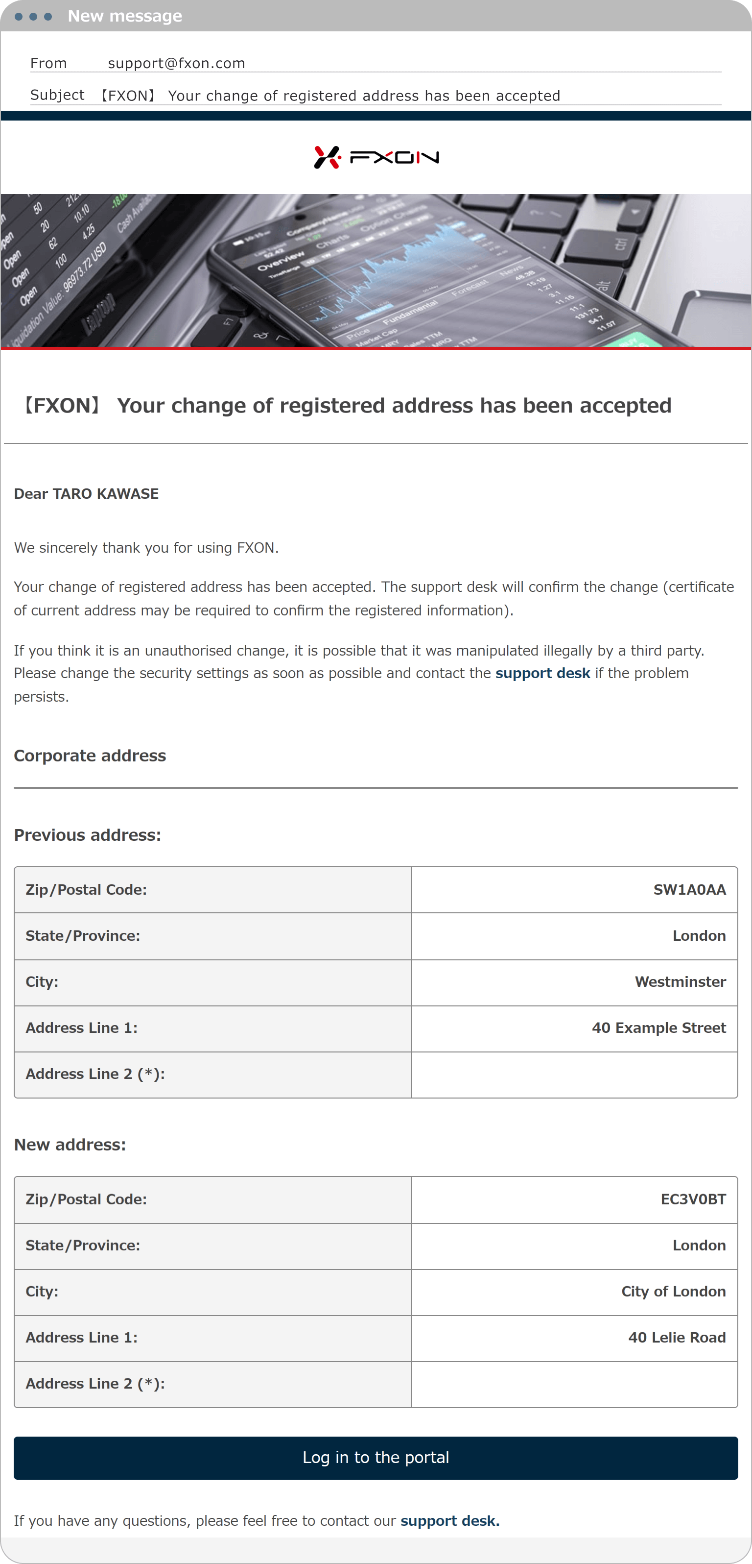 6. Registration acceptance email