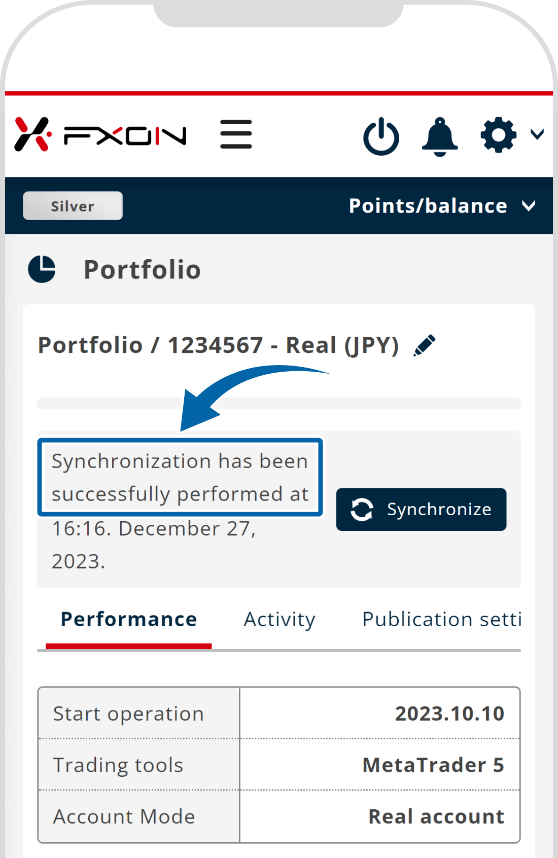 Portfolio settings