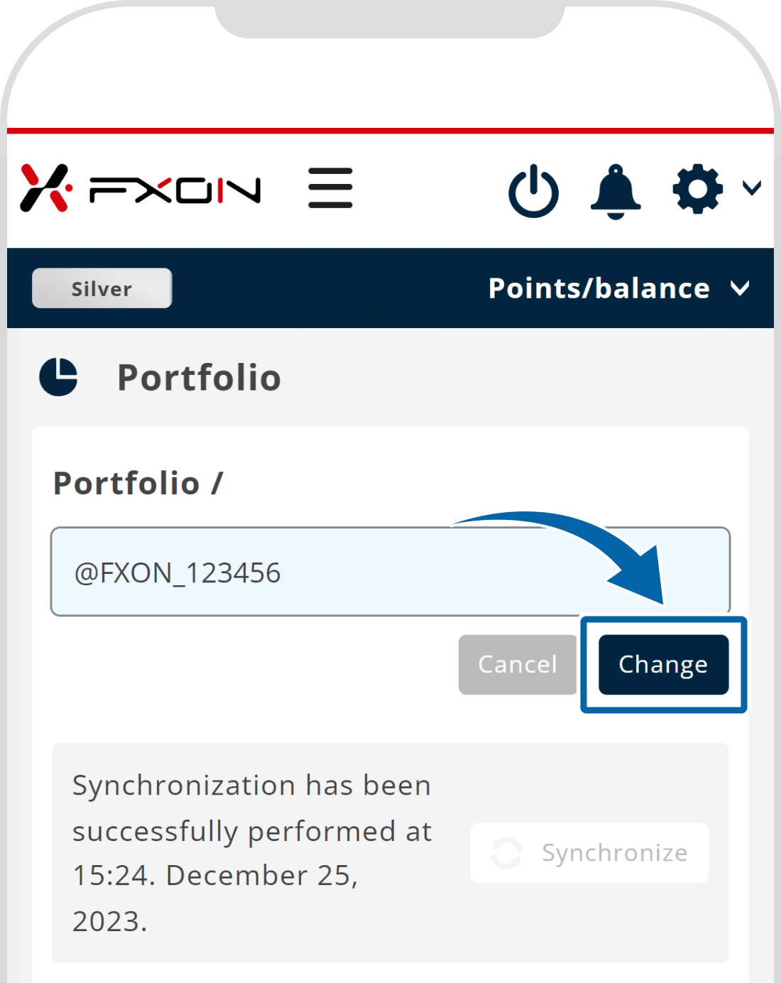 4. Change the portfolio name (ii)