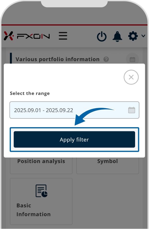 Tap "Apply filter"