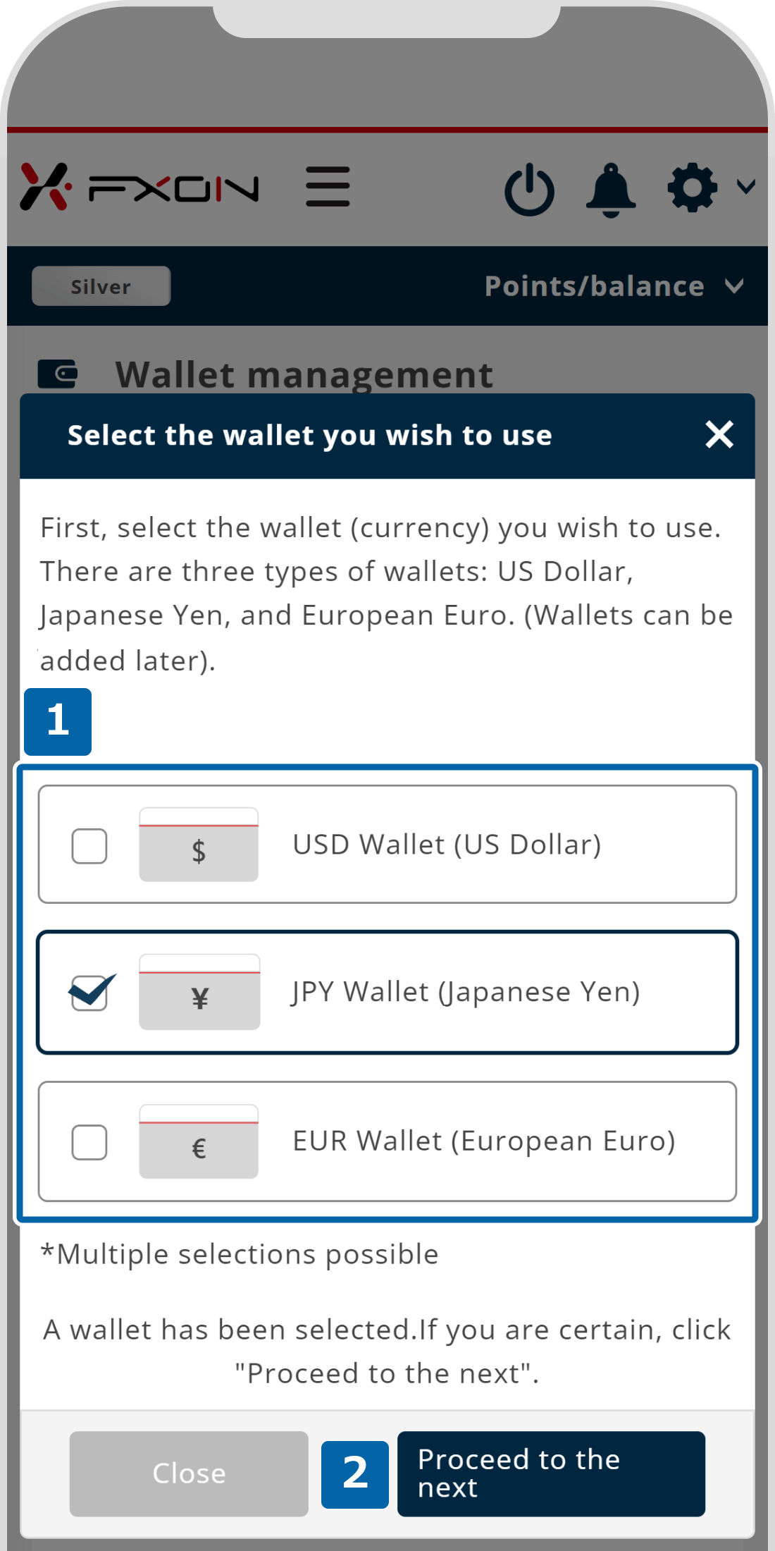 Select Wallet