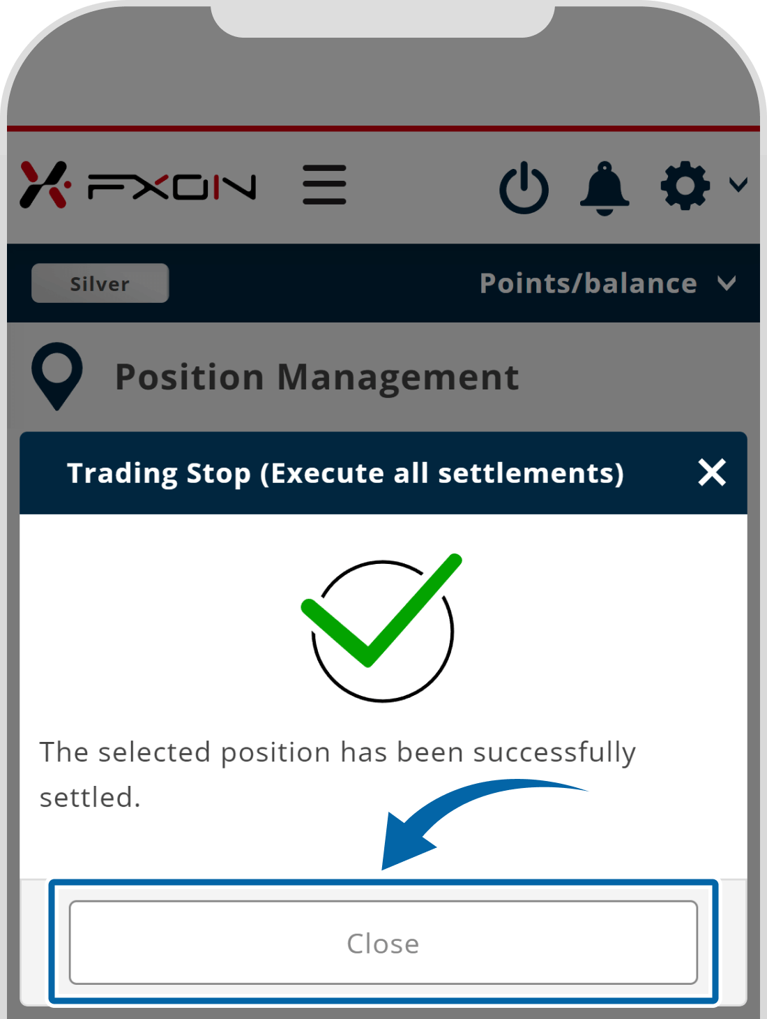 5. Completion of multiple positions closing