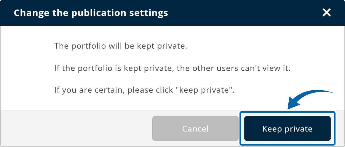 3. Keep private