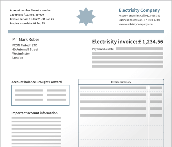 Utility Bill / Invoice