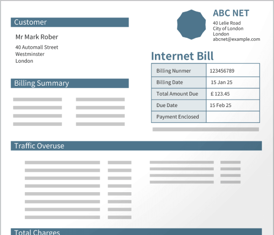 Phone / Internet Bill