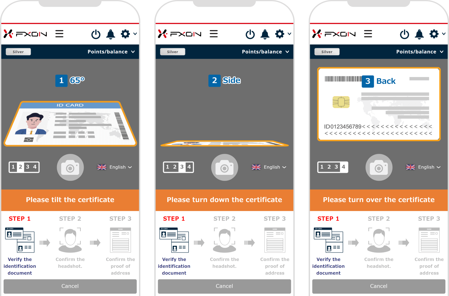 Document verification  [Step (ii)]