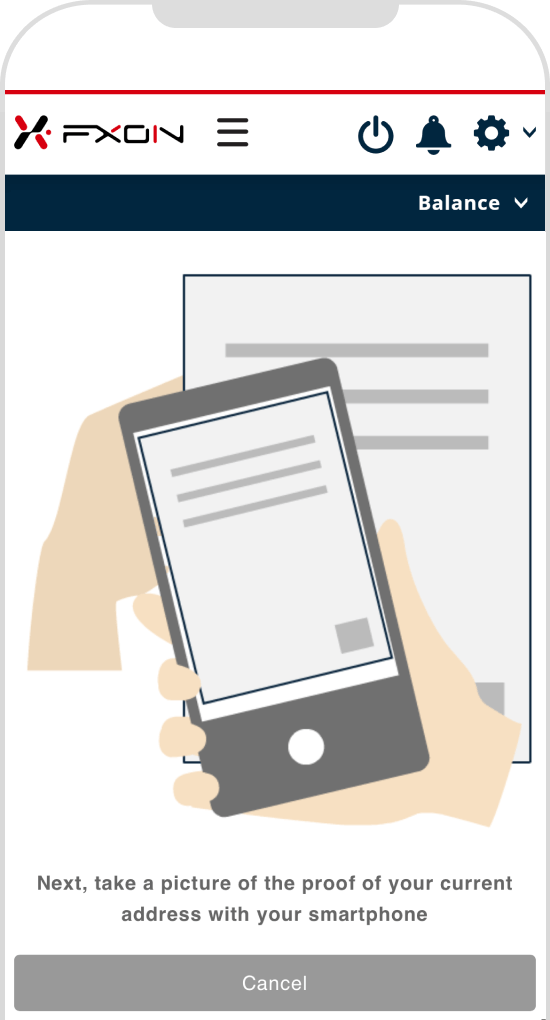 Capture A4 document-type proof of address