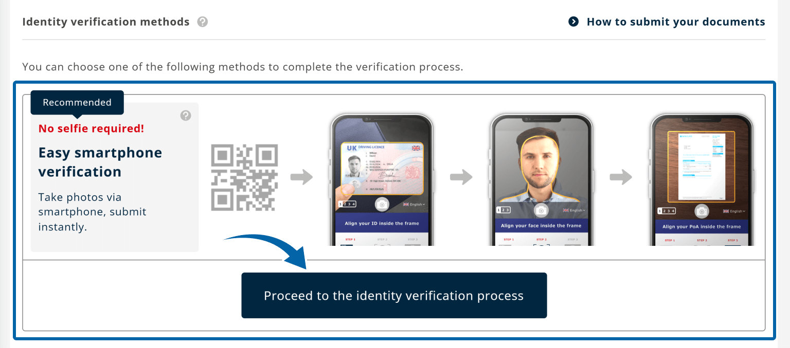 Select the eKYC Method