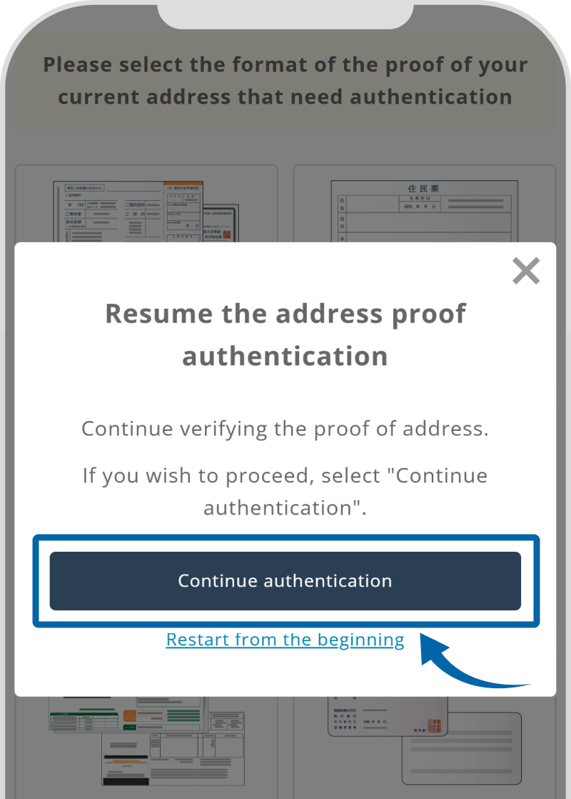 Steps to Restart the Identity Verification Process