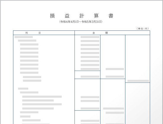 損益計算書