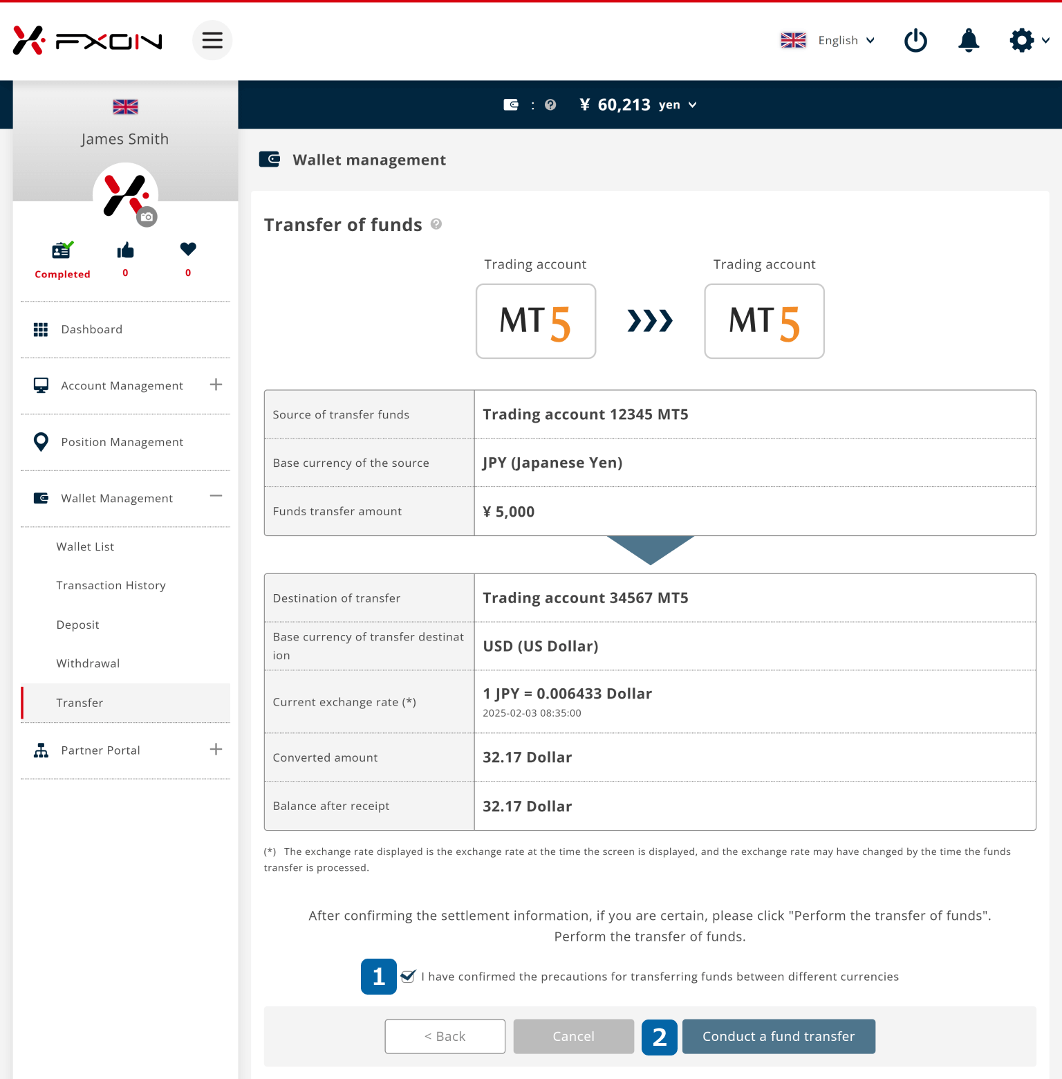 Fund Transfer Operation