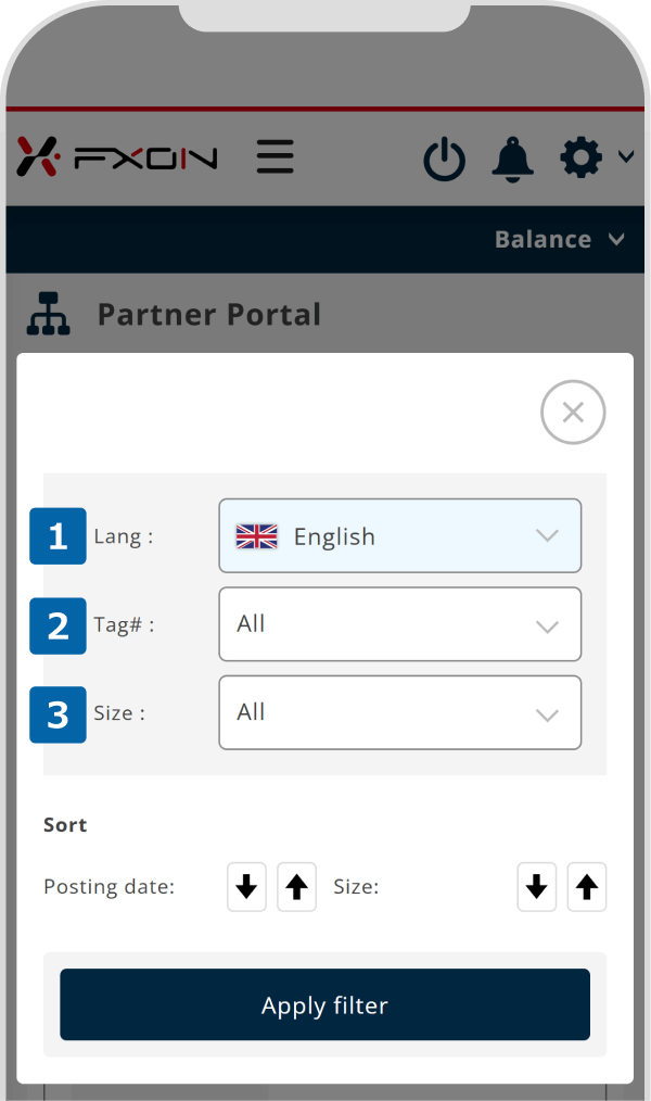 Filter and search materials