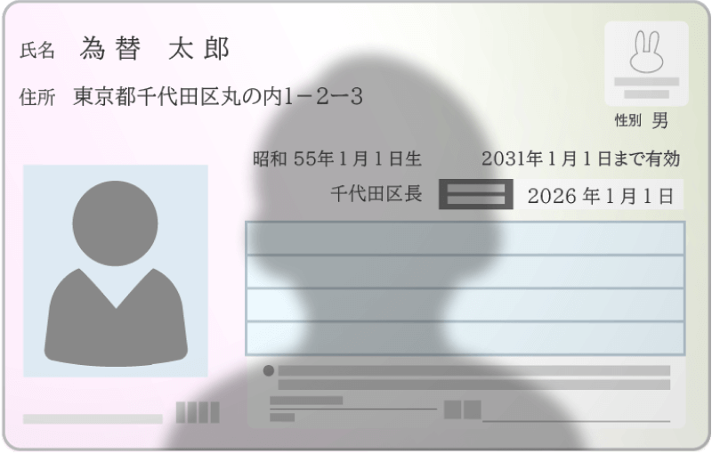 影が入り込んでいる