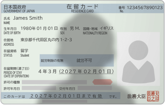 影が入り込んでいる