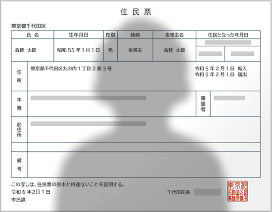 影が入り込んでいる