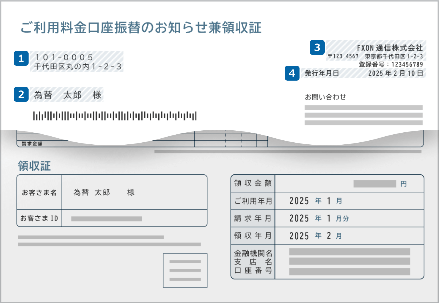 通信料金明細書