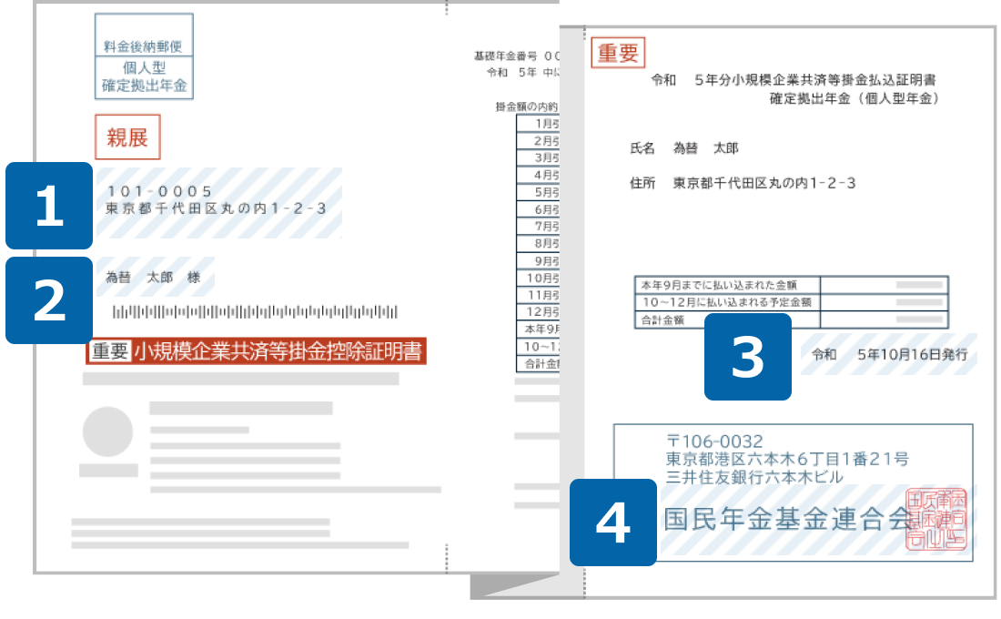 確定拠出年金の掛金払込証明書のご提出時の注意事項