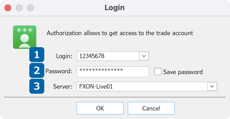 Enter Login Details