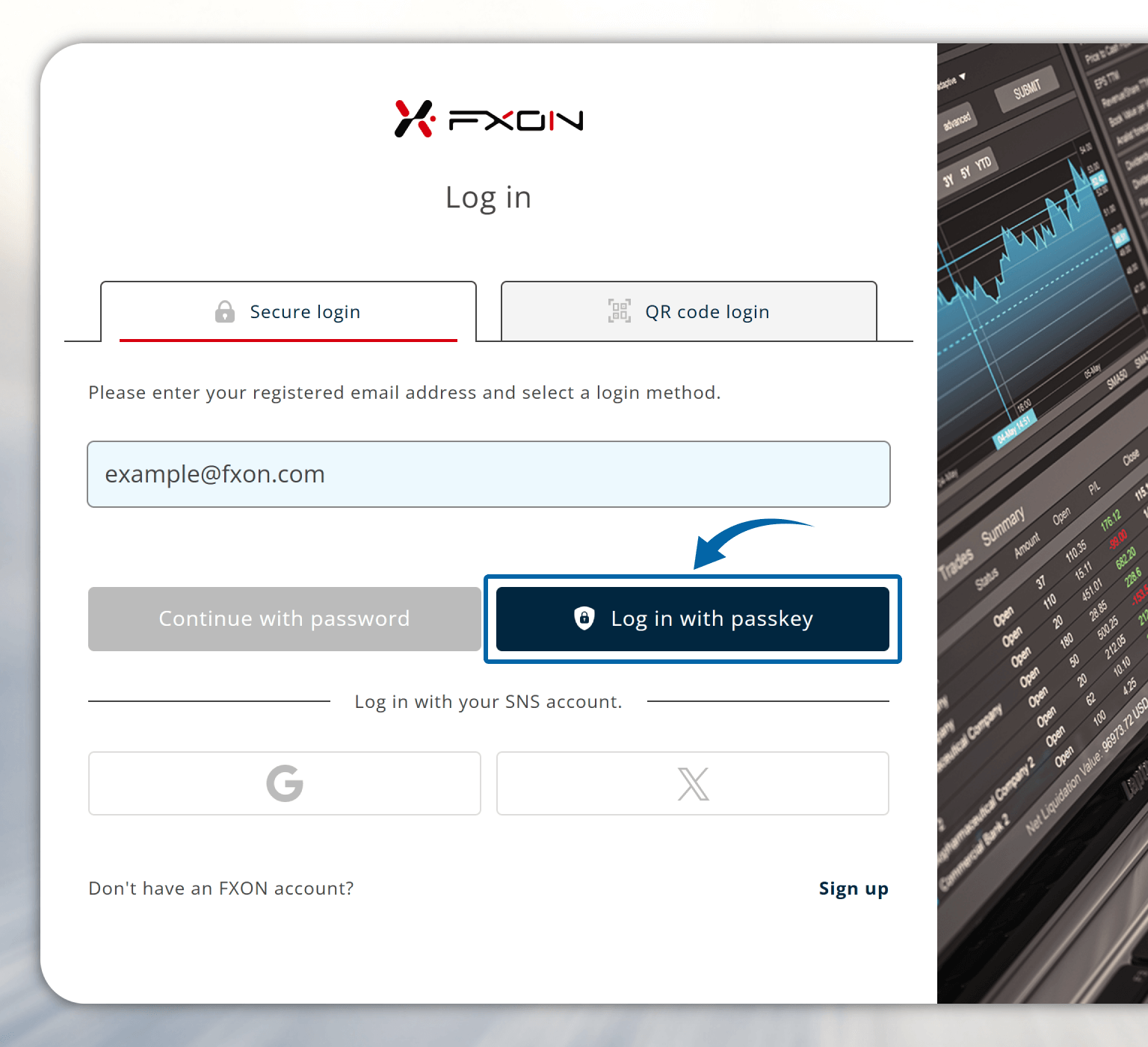 How to log in with a passkey