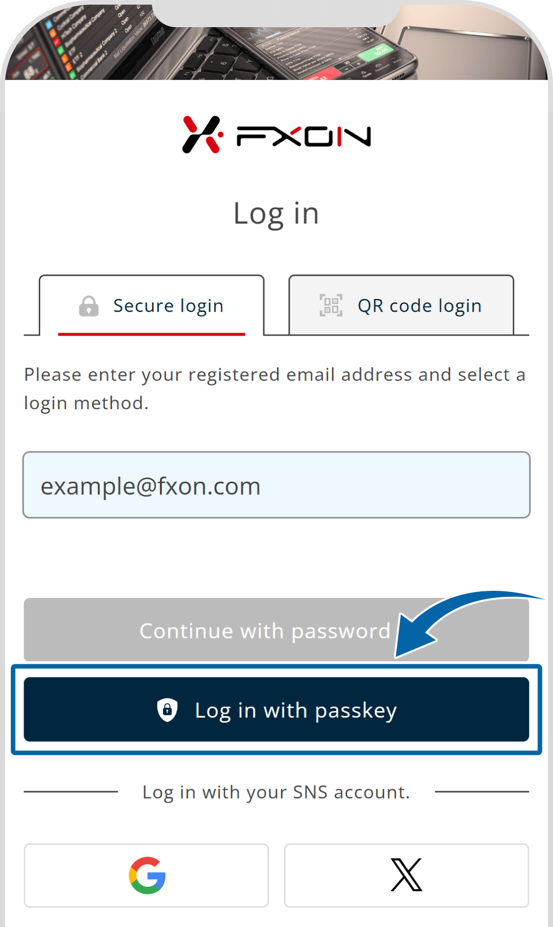 How to log in with a passkey