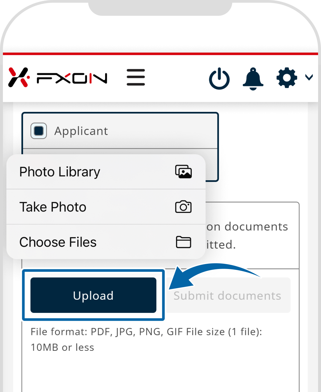 Choose files
