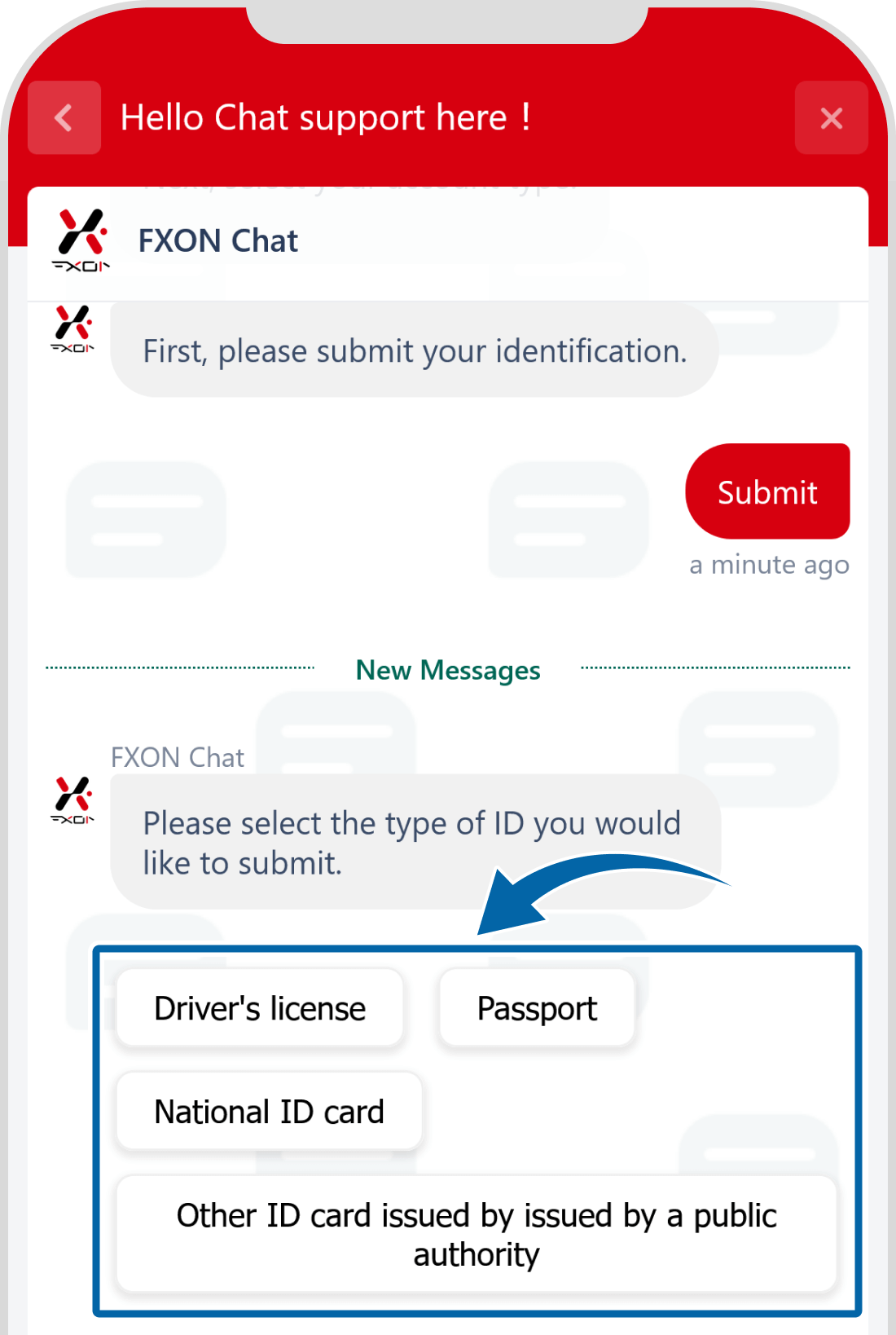select the type of ID