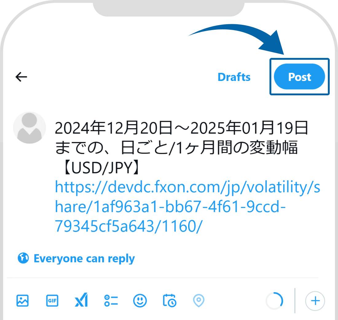 ボラティリティ分析をシェアする【操作④】