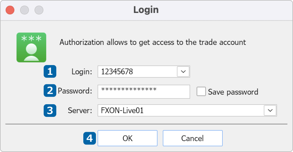 Enter Login Details