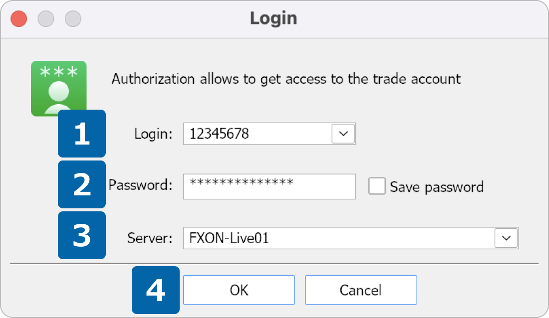 Enter Login Details