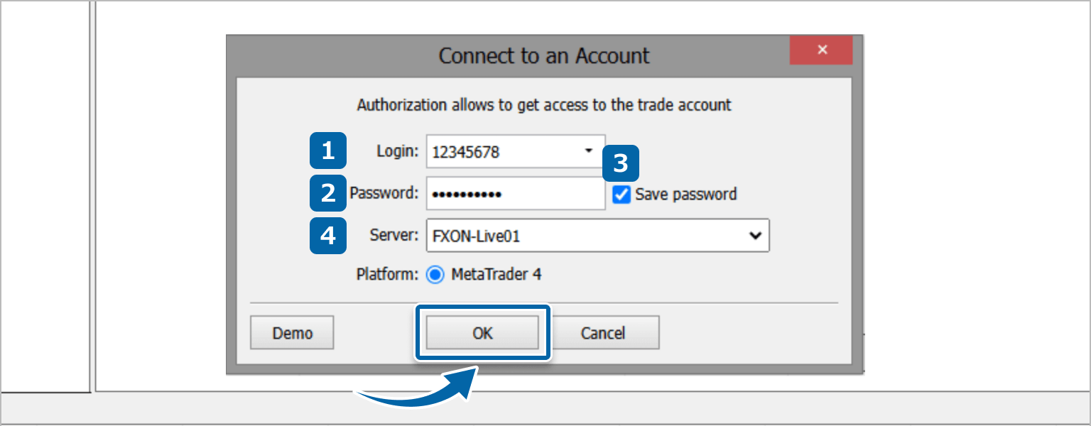 Connect to your account