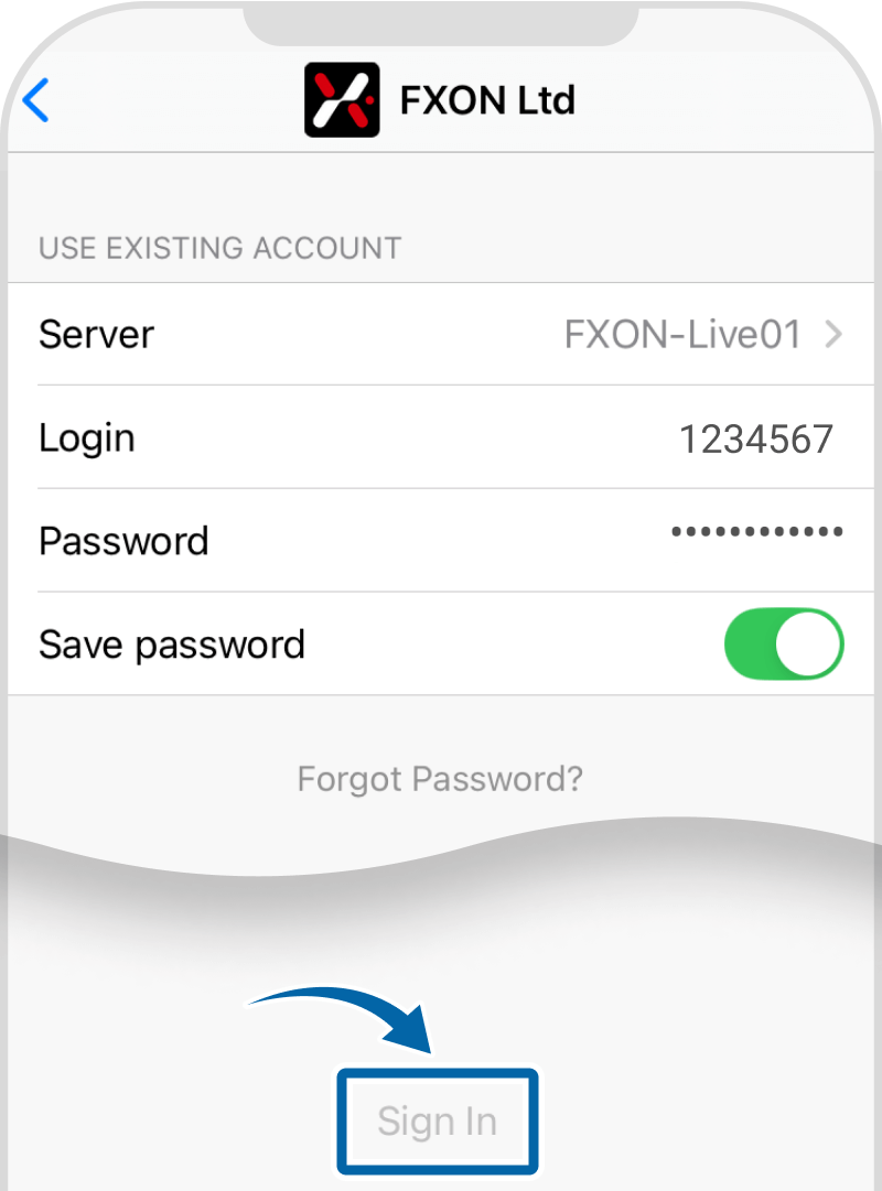 Enter Login Information