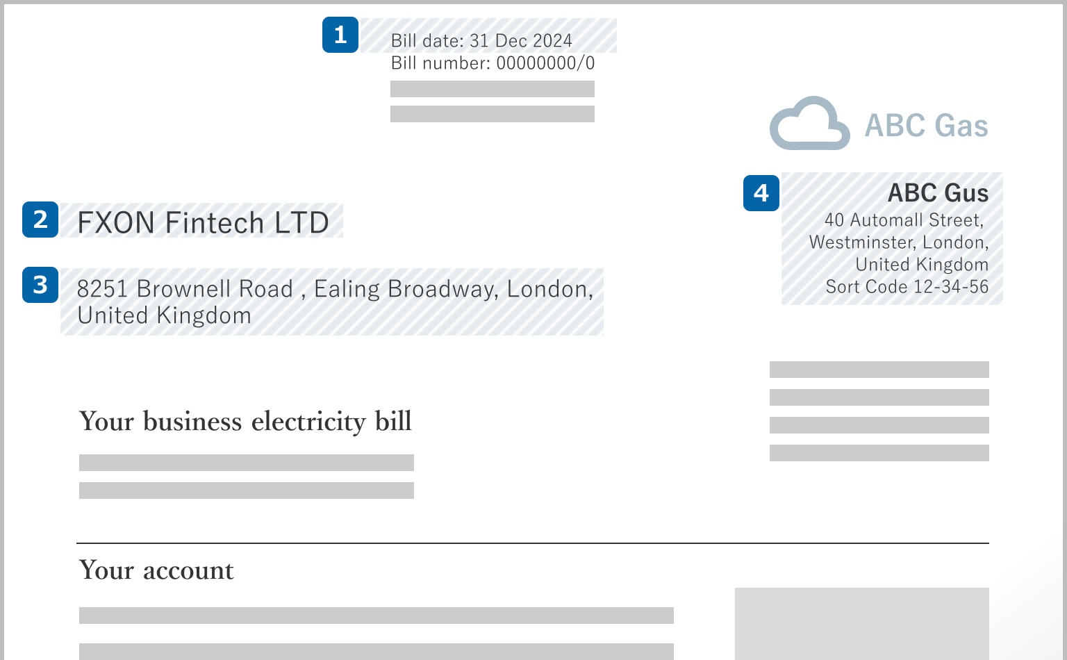 utility bill