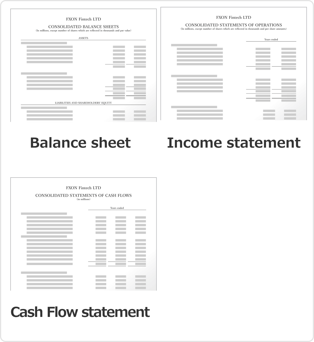 Example of Financial Statements