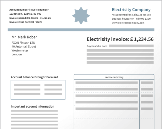 Utility Bill / Invoice