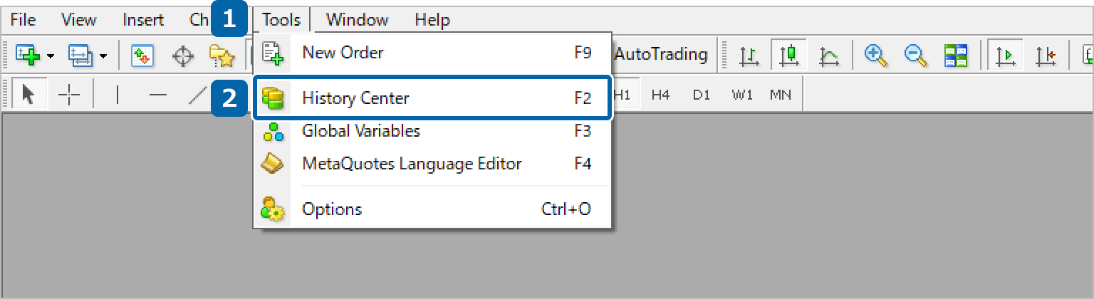 【MT4】 How to Delete Historical Data from the History Center
