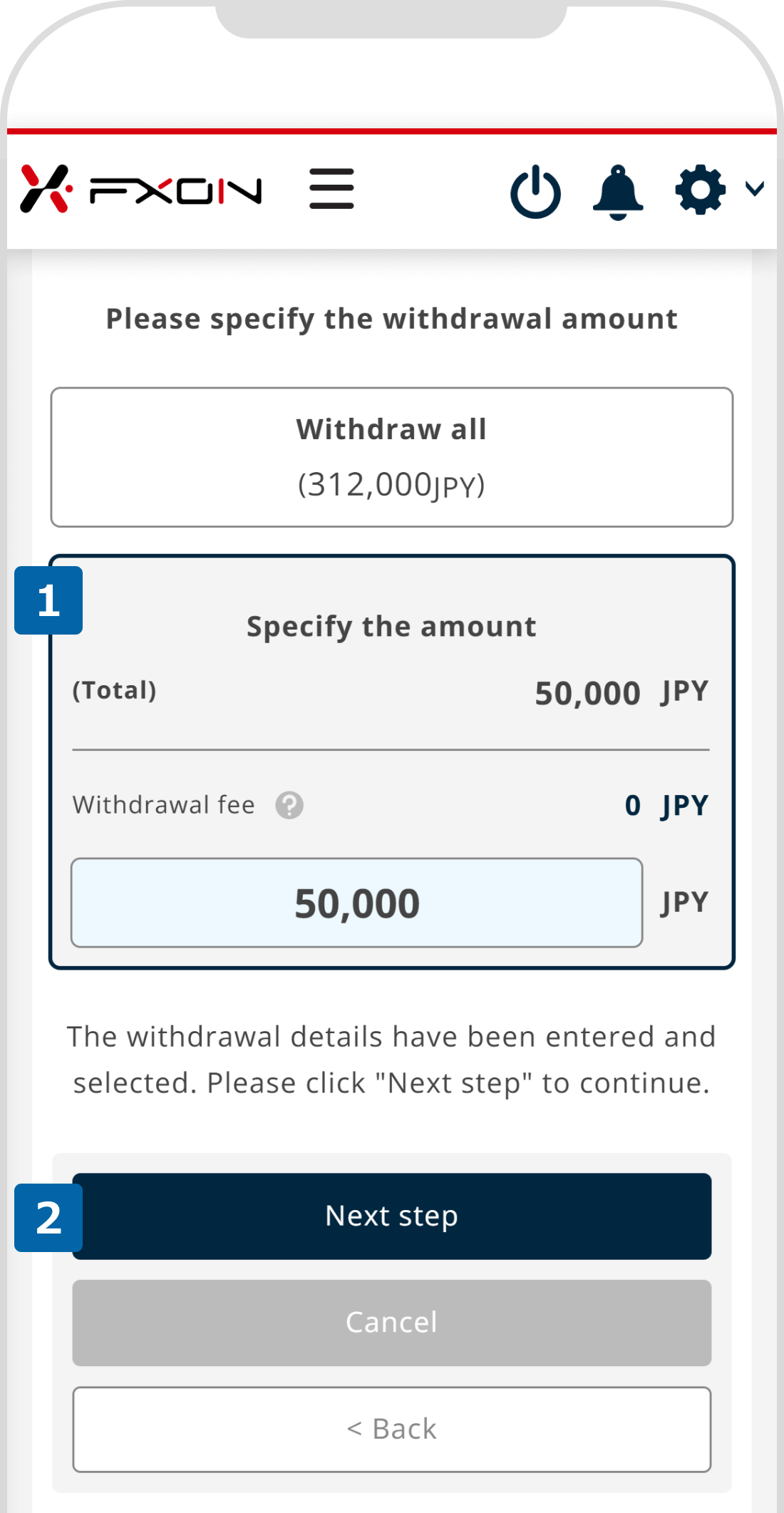 Withdrawal via STICPAY (ii)