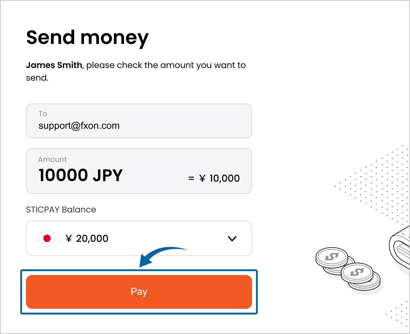 Deposit via STICPAY (v)