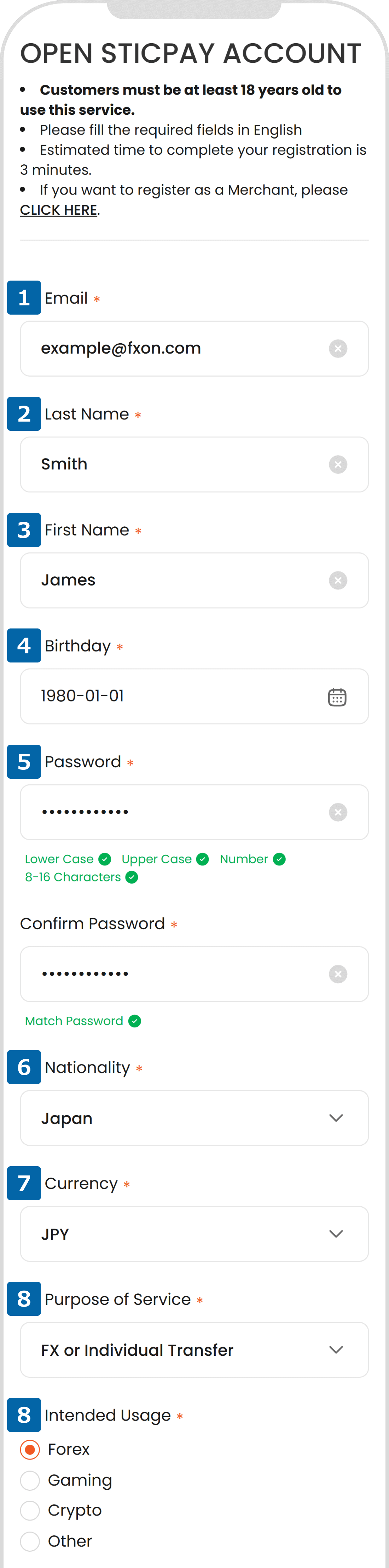 Enter Basic Information