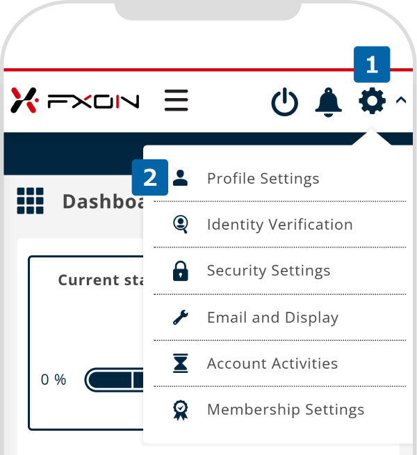 Open Profile Settings page