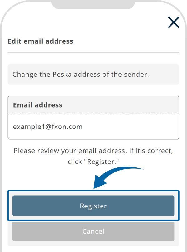 Updating the Peska deposit email (ⅲ)