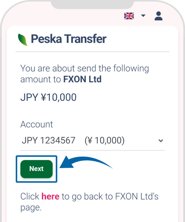 Deposit via Peska (iv)