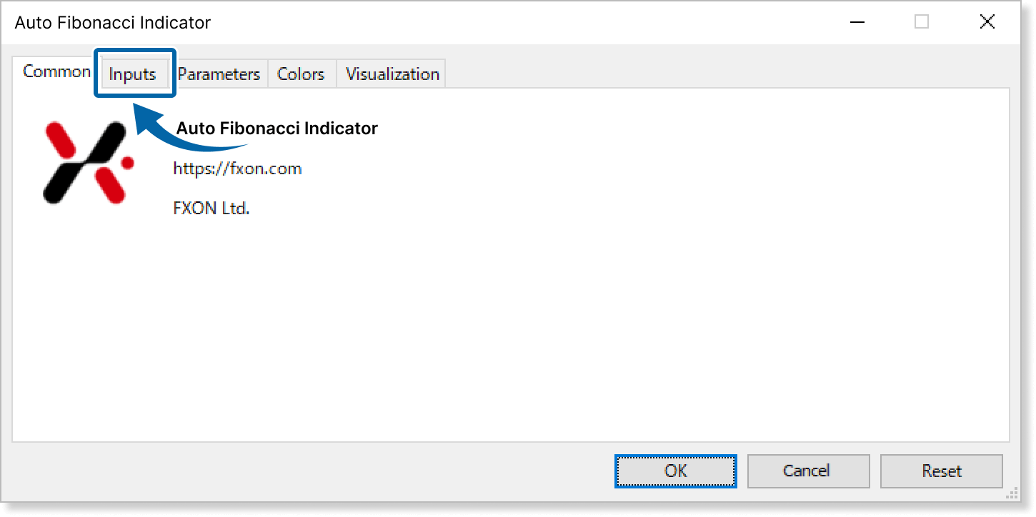 Inputs tab