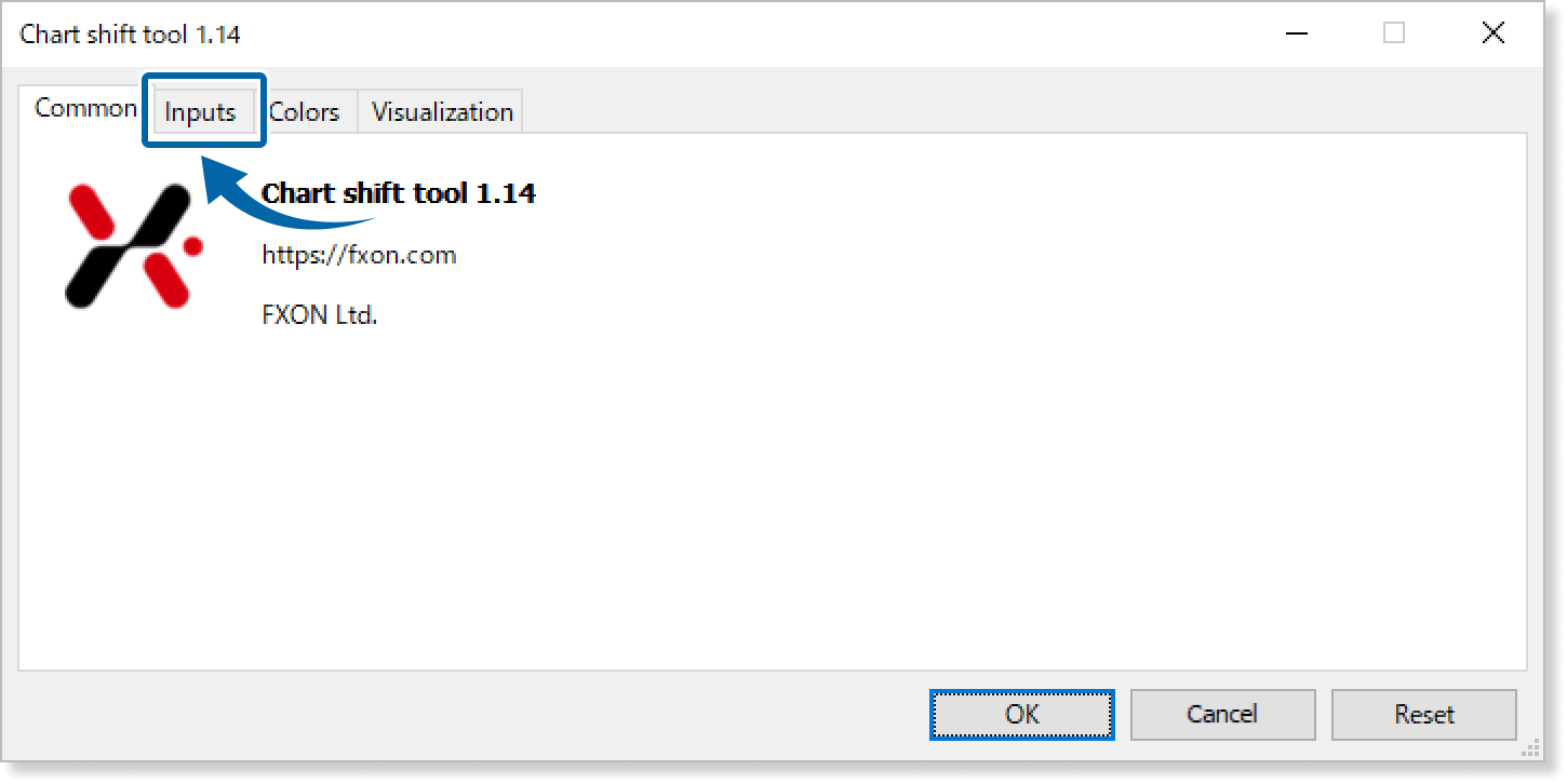 Open the "Inputs" tab
