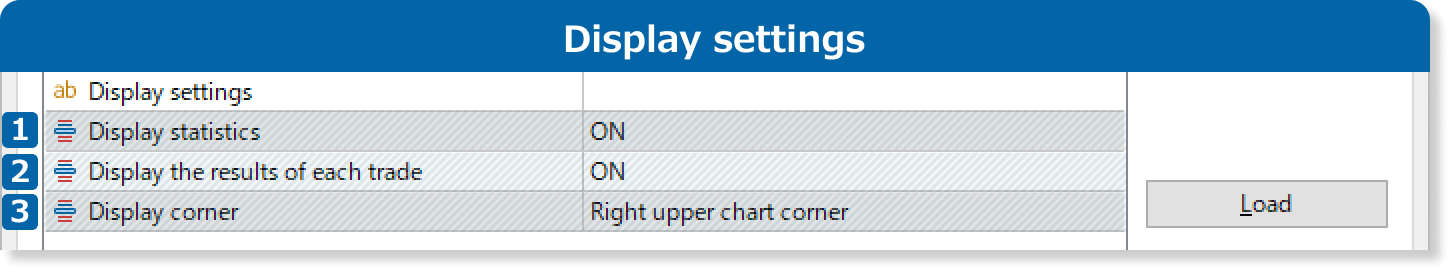Display settings